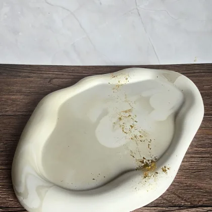 Handgefertigtes Deko-Tablett Cloud