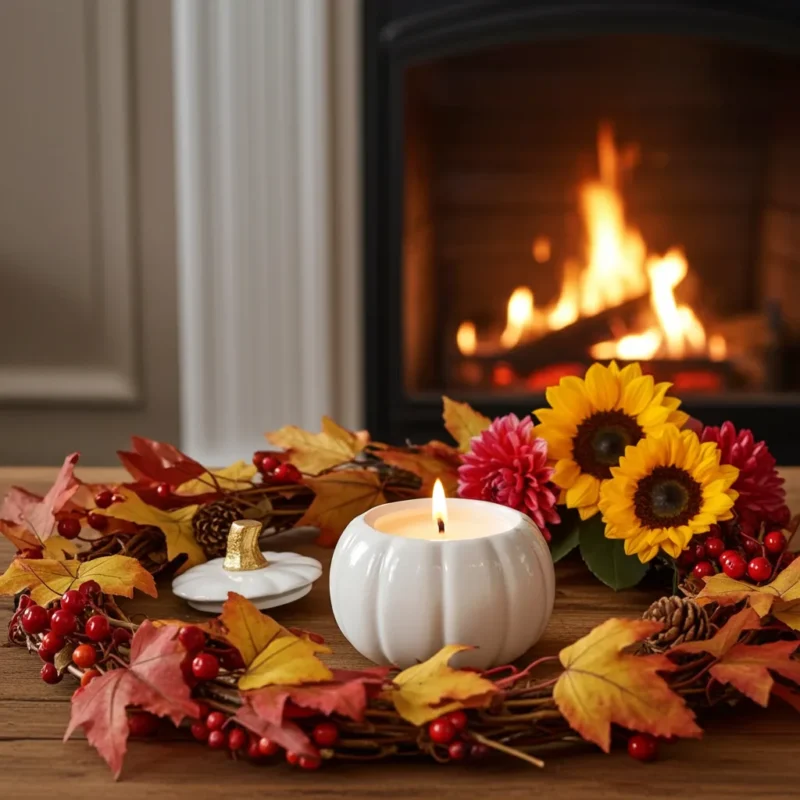 Kürbiskerze - Pumpkin Spice Duftkerze