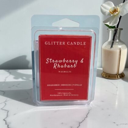 Strawberry & Rhubarb Wax Melts 70g mit Erdbeer-Rhabarber-Duft und Schimmereffekt