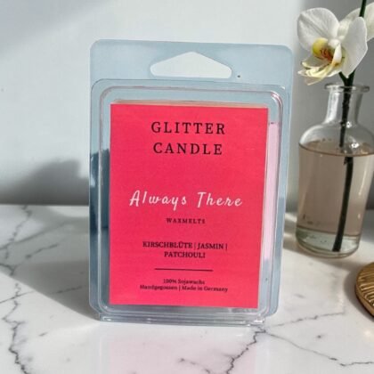 Always There Wax Melts 70g mit Apfel-Jasmin-Duft und goldenem Schimmer