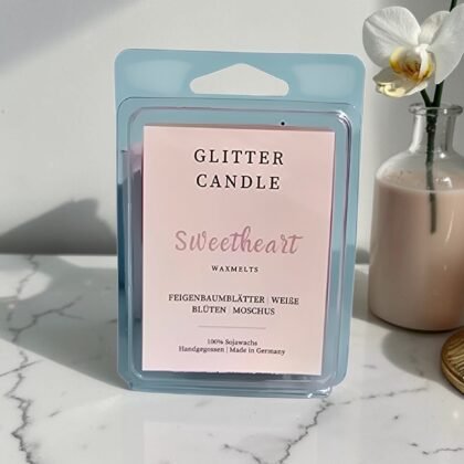 Sweetheart Wax Melts 70g mit romantischem Feigen-Kokos-Duft und Schimmereffekt