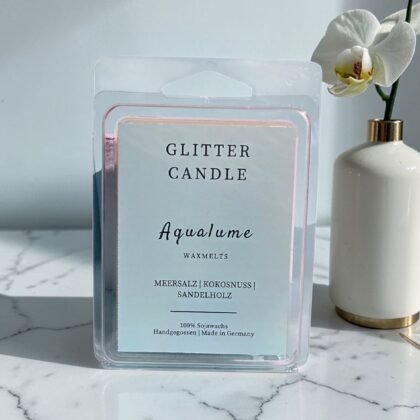 Aqualume Wax Melts 70g mit maritimem Meersalz-Duft und irisierendem Schimmer